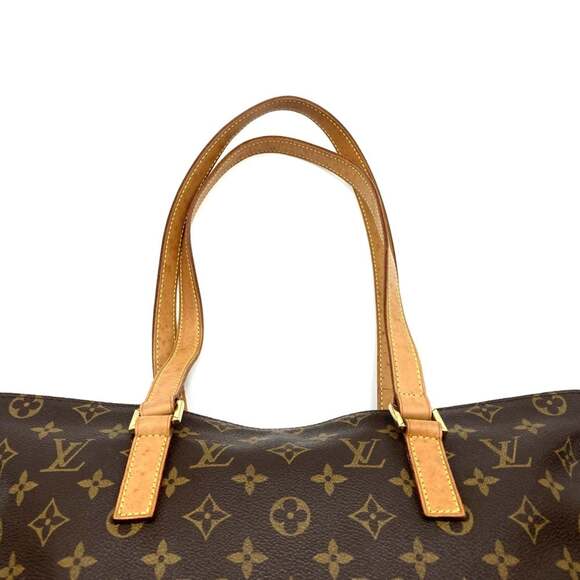 LOUIS VUITTON Brown Monogram Canvas Tote Bag - Picture 6 of 12